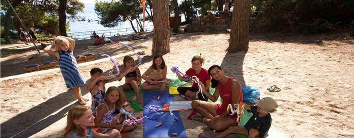 Camping with children at camp Cikat