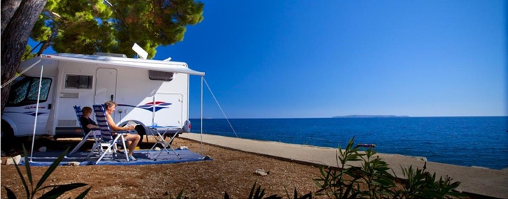 Parcelled camping pitches