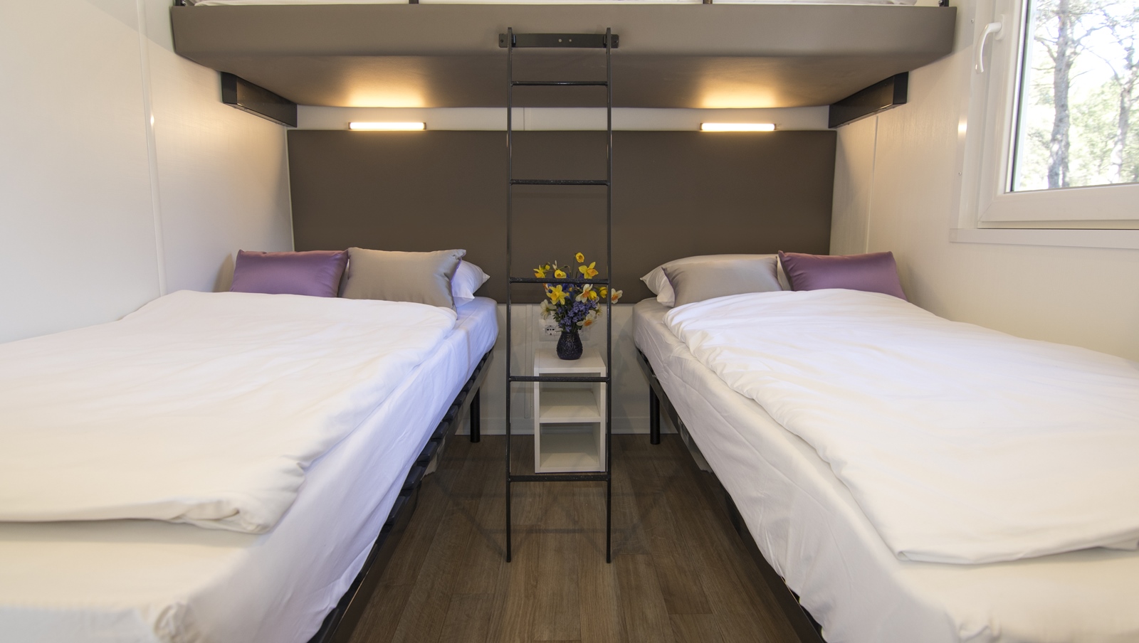 Camera da letto con 3 letti singoli – tipo C