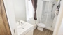 Shower room with sink and WC