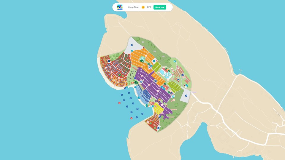 Book via our interactive map